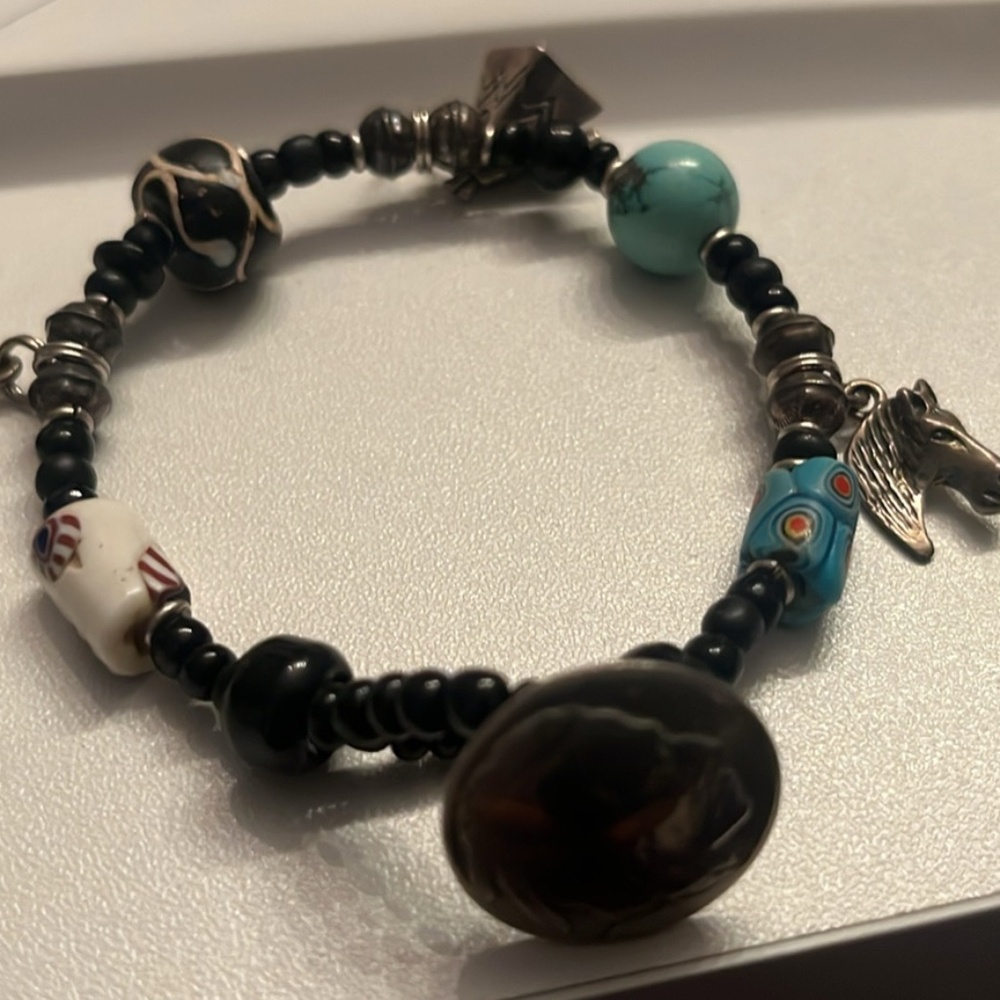 Unique Native  bracelet Sterling silver
